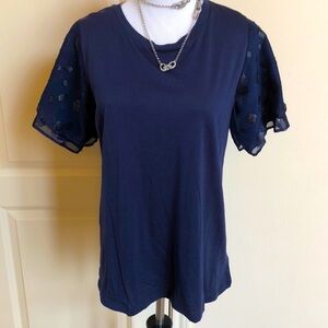 NWOT Michael Michael KORS Midnight blue top